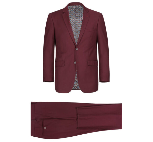 Modern Burgundy Suit